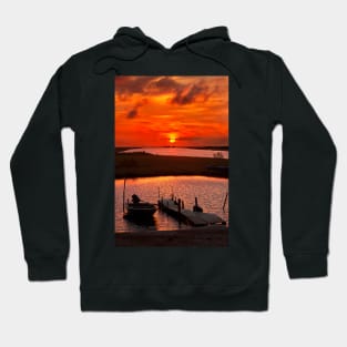 Sunset at the Delta of Evros Hoodie